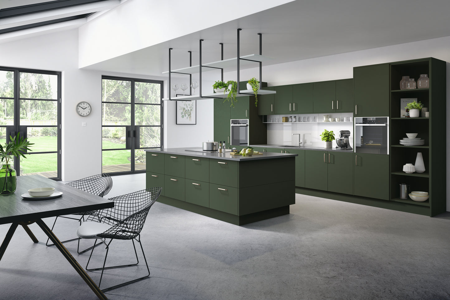 Cutler Matte Slab Style Kitchen