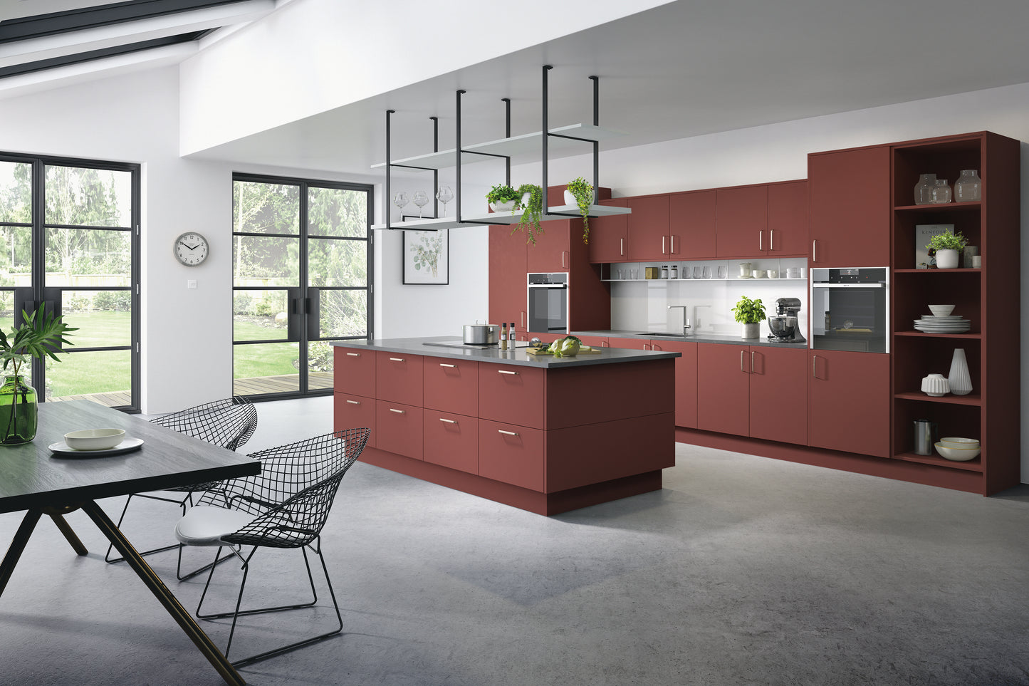Cutler Matte Slab Style Kitchen