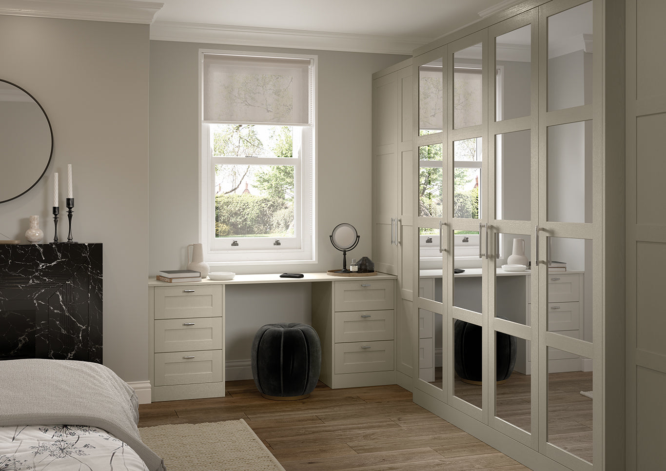 Aldana Slim Frame Shaker Bedroom