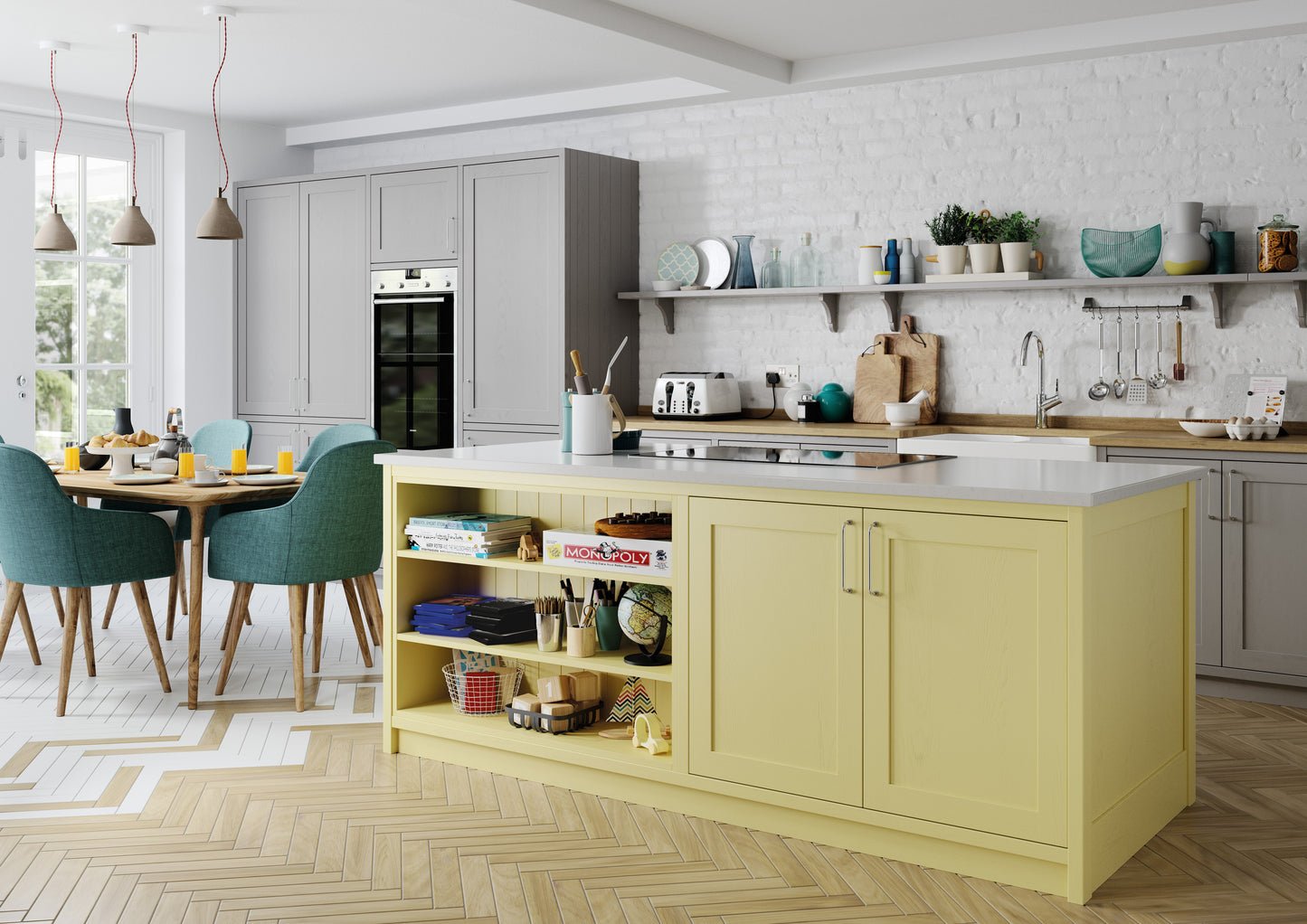 Aldana Slim Frame Shaker Kitchen