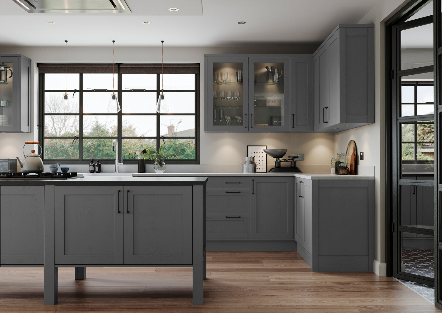 Aldana Slim Frame Shaker Kitchen