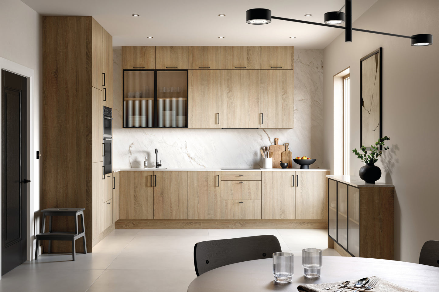 Cutler Matte Slab Style Kitchen
