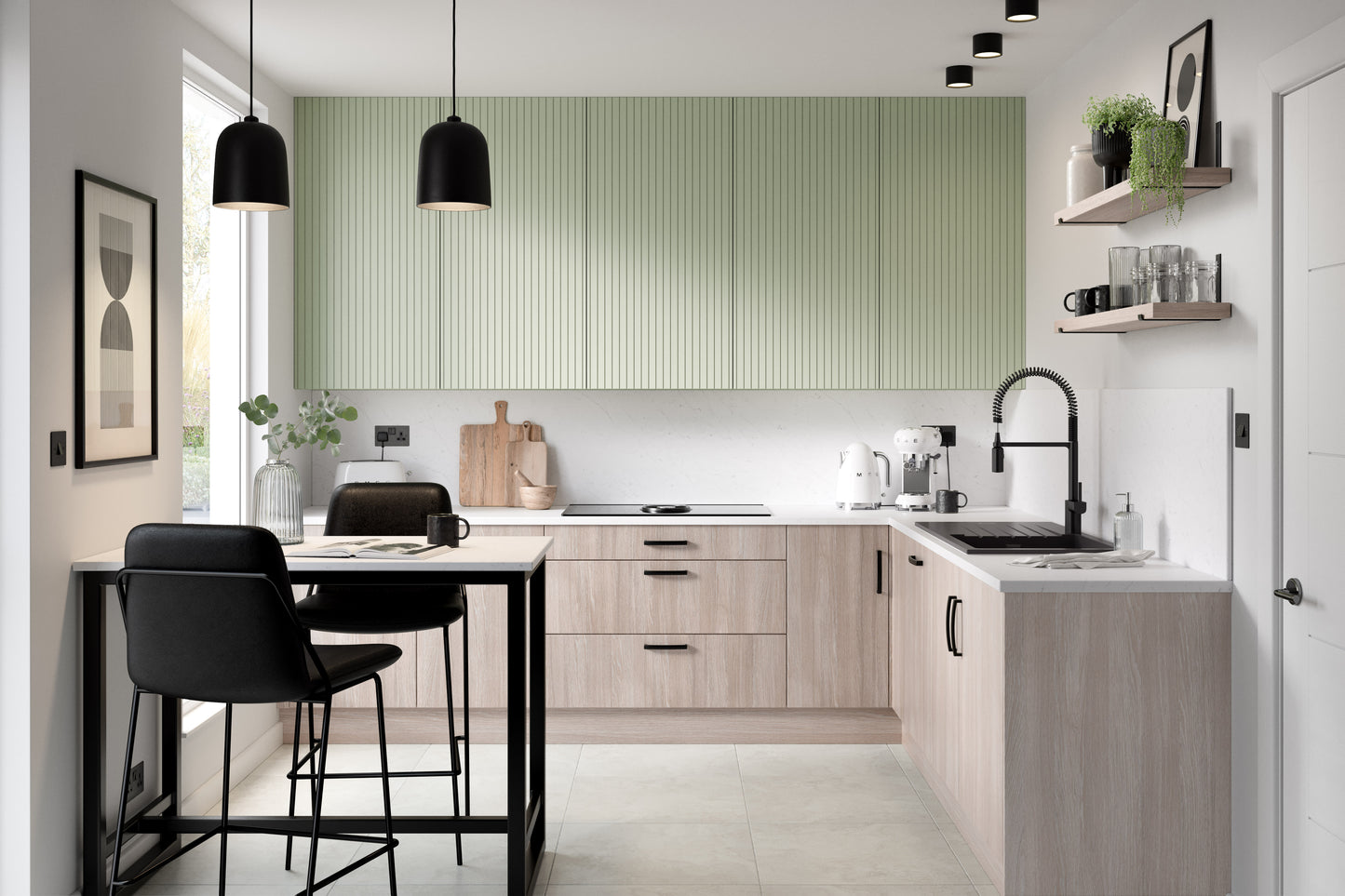 Cutler Matte Slab Style Kitchen