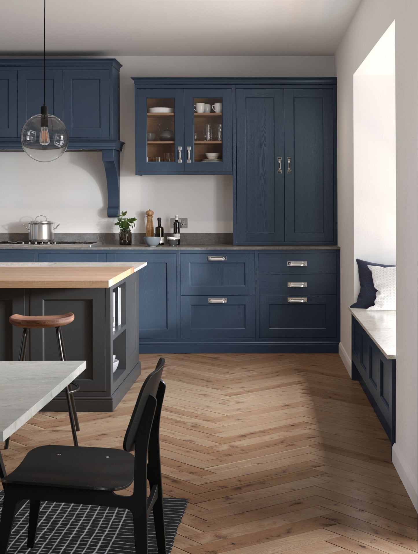 Edison Wide Frame Shaker Style Kitchen