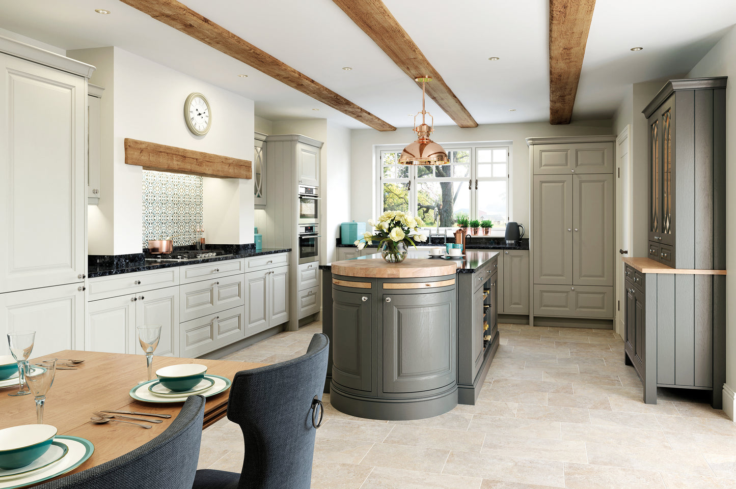 Jefferson Raised Panel Shaker Kitchen