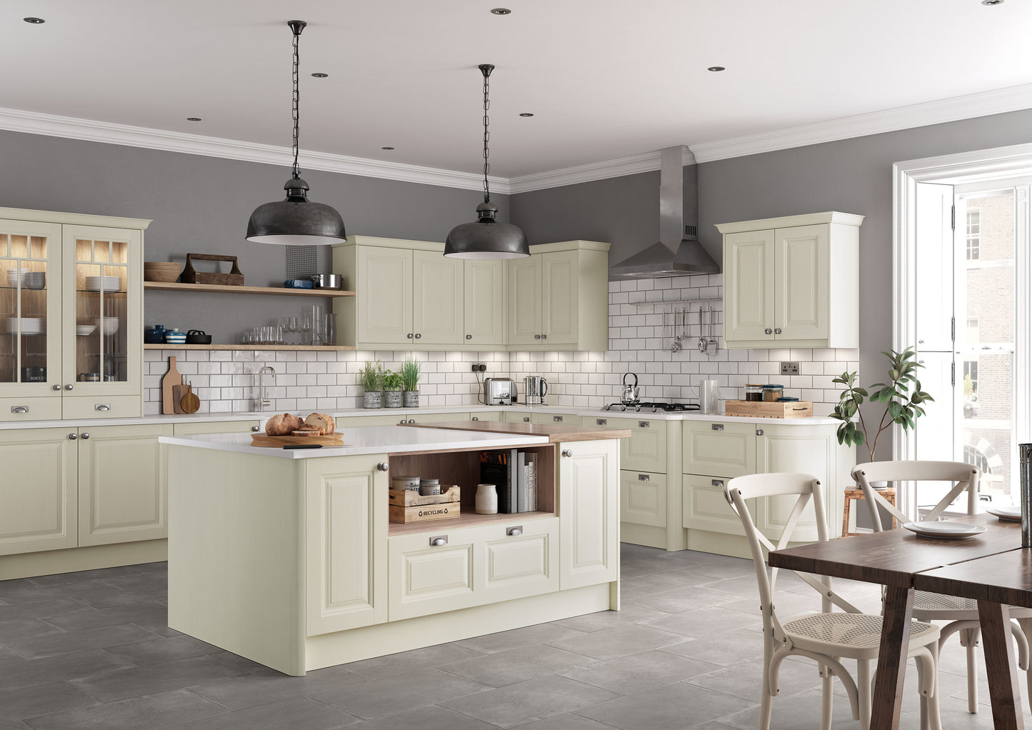 Jefferson Raised Panel Shaker Kitchen
