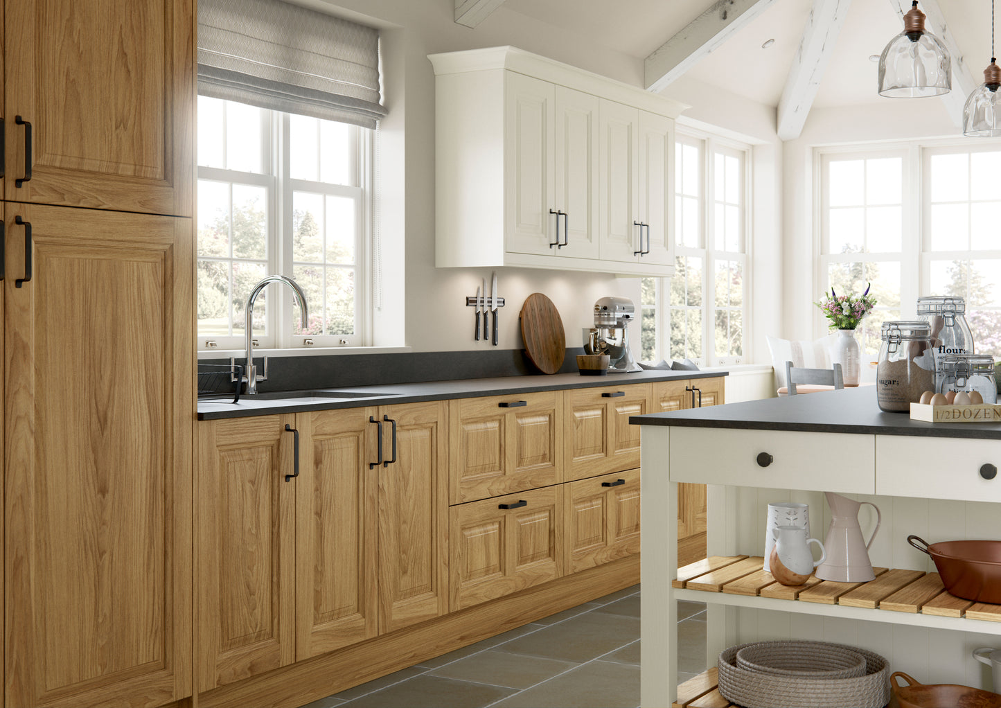 Jefferson Raised Panel Shaker Kitchen