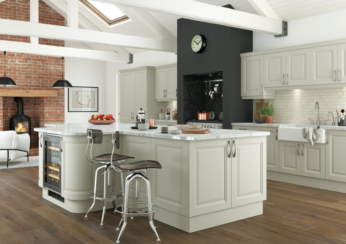 Jefferson Raised Panel Shaker Kitchen
