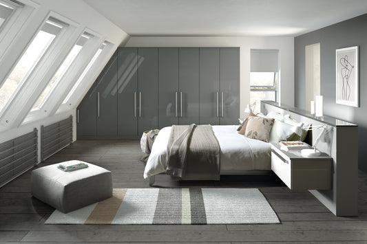 Phoenix Gloss Slab Style Bedroom