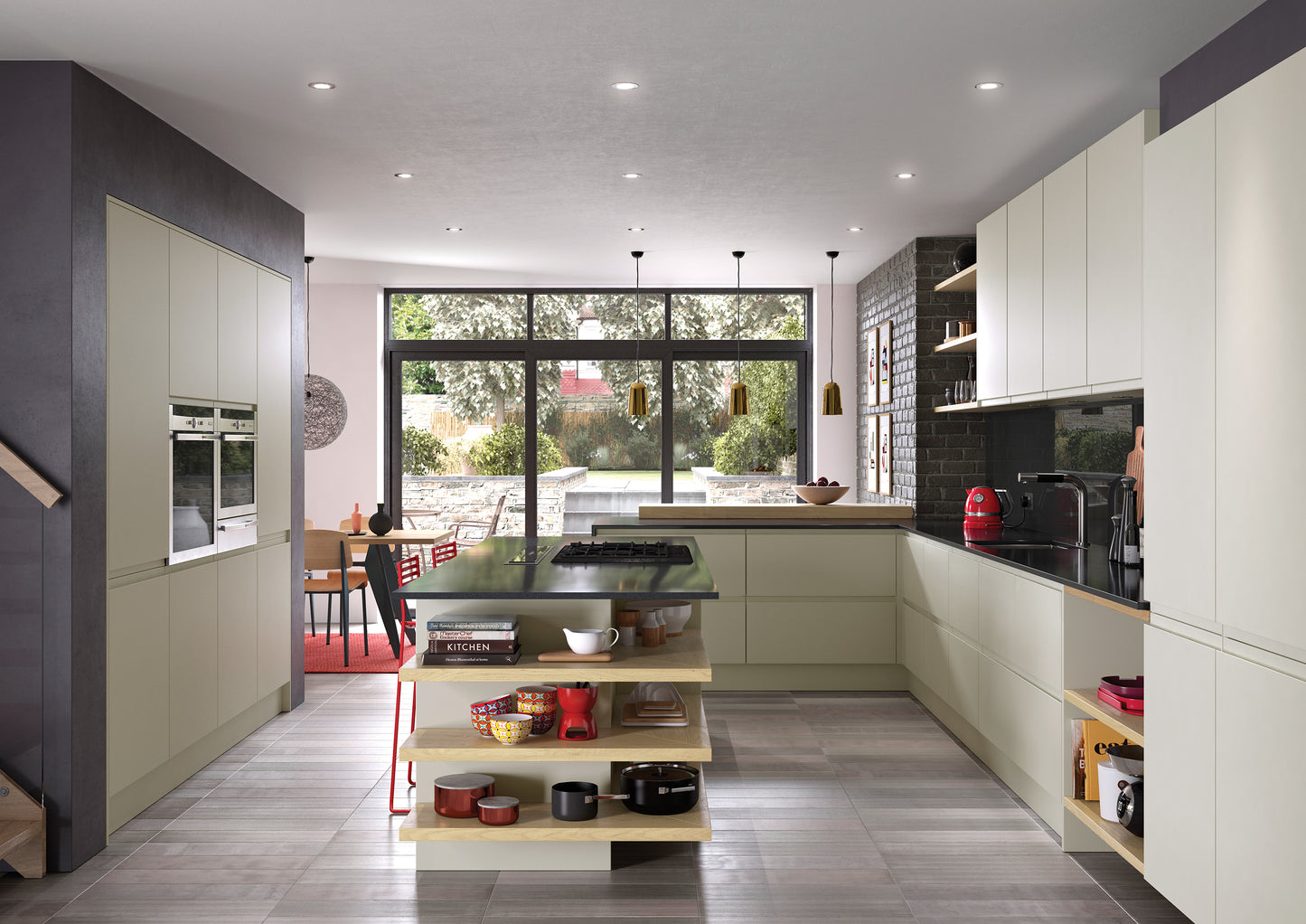 Strada Matte Handless Kitchen