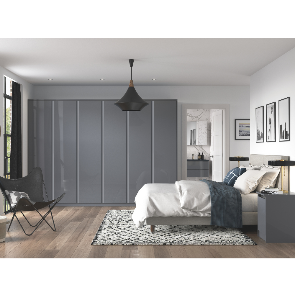 Phoenix Gloss Slab Style Bedroom