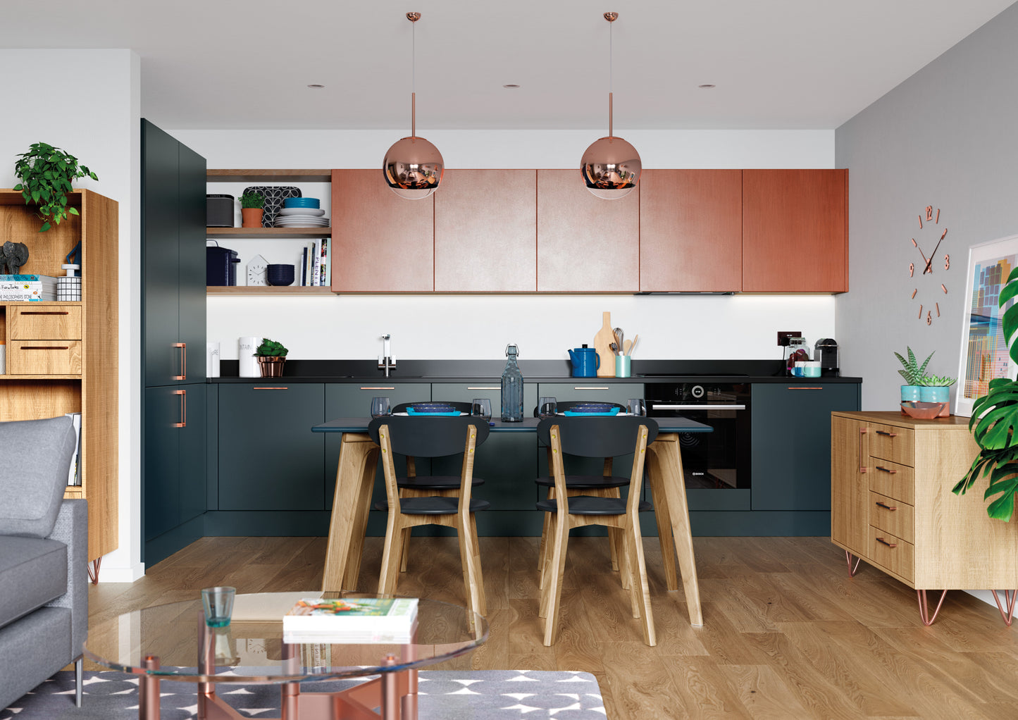 Zola Matte Slab Style Kitchen