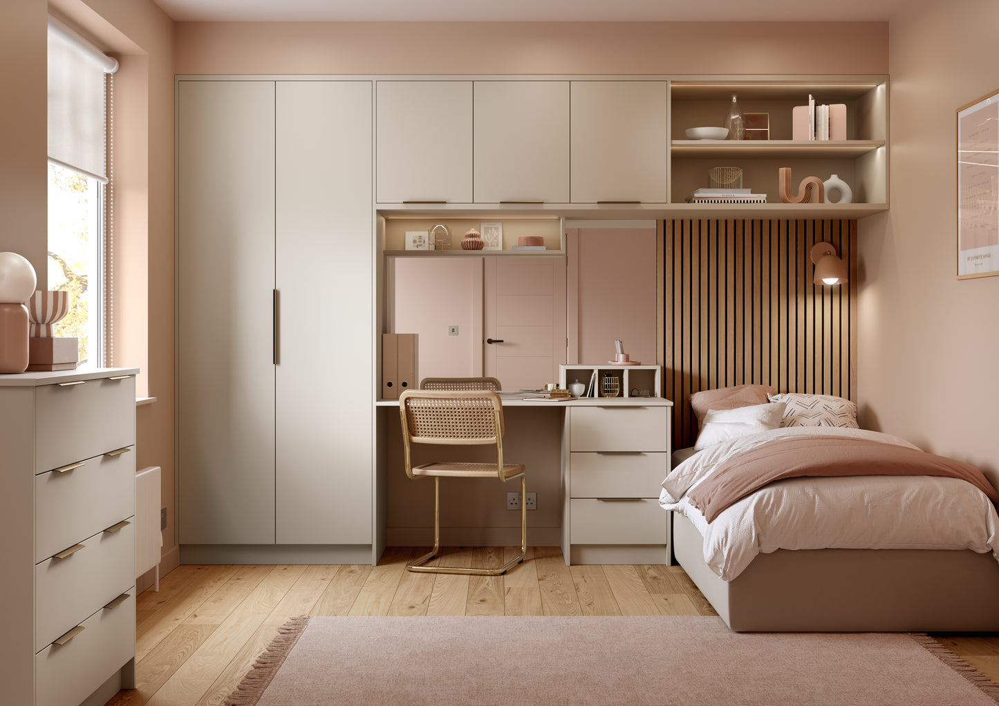 Zola Soft Matte Slab Style Bedroom