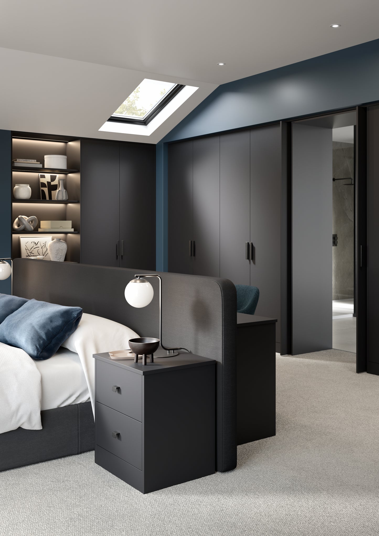Zola Soft Matte Slab Style Bedroom