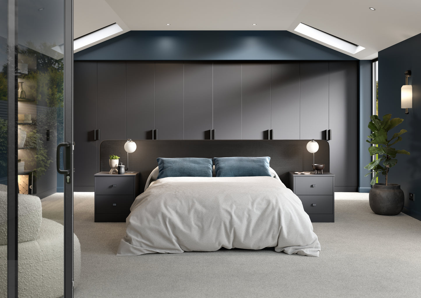 Zola Soft Matte Slab Style Bedroom