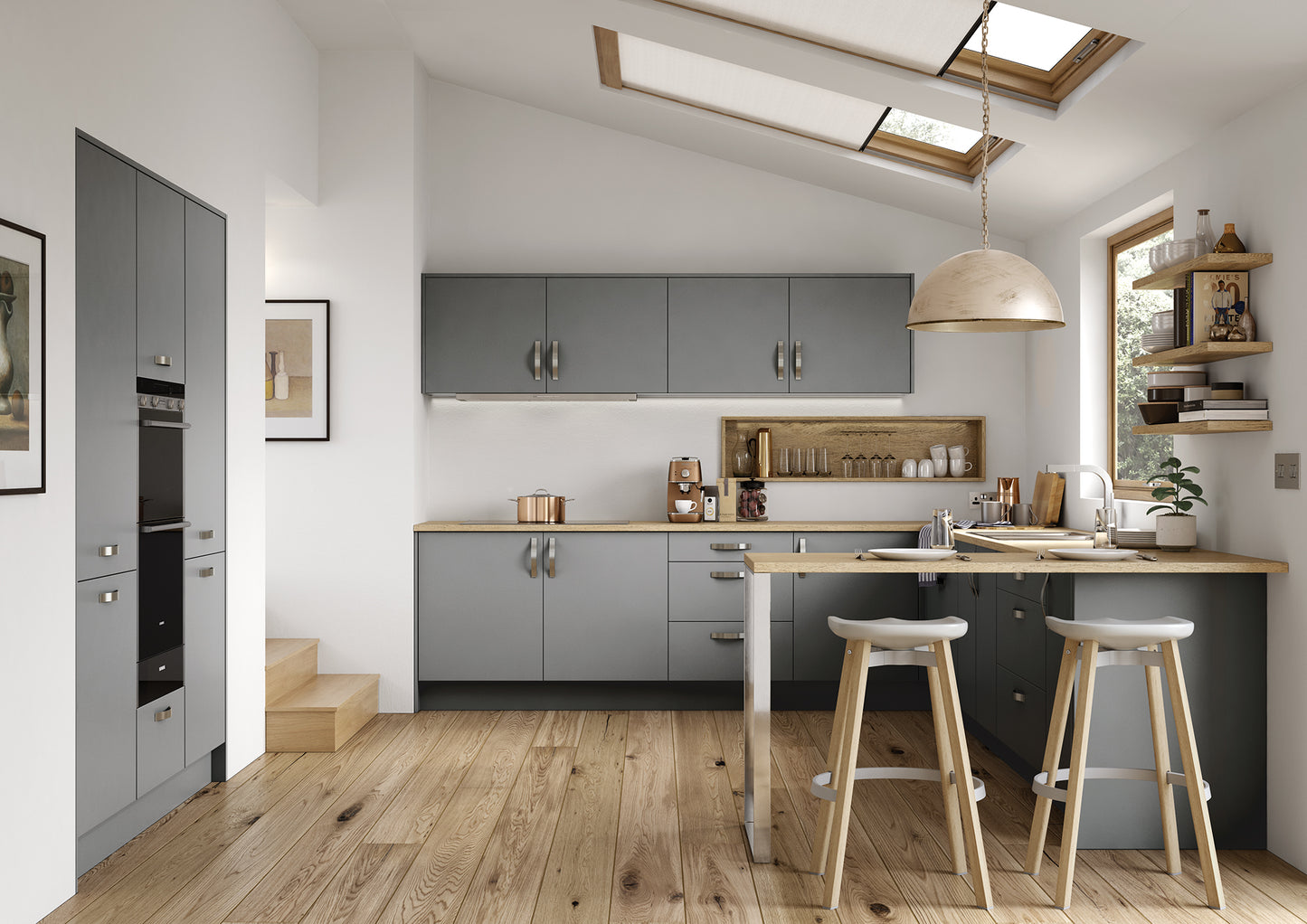 Zola Soft Matte Slab Style Kitchen