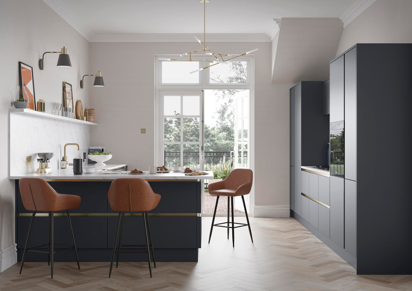 Zola Soft Matte Slab Style Kitchen